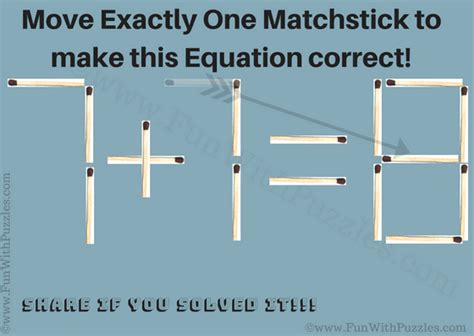 Which is the missing section? Easy Matchstick Puzzle for Kids with Answer