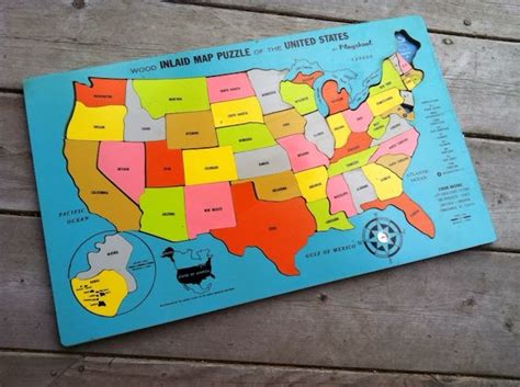 Usa map large wooden puzzle from educational toys planet is colorfully designed and has beautiful realistic illustrations. Can You Draw All 50 US States? - Thrillist