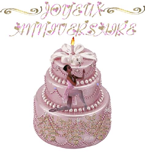 Birthday joyeux anniversaire gif animé musique. anniversaire