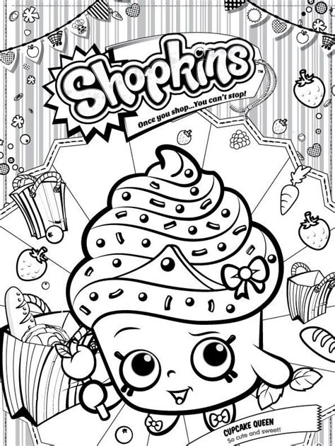 Cupcake shopkins coloring pages #16347758. Shopkins Coloring Pages Cupcake Queen at GetColorings.com ...