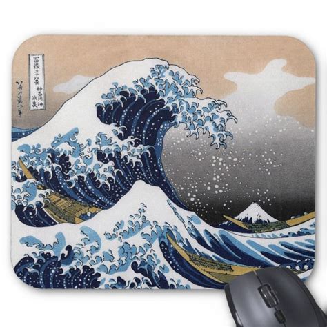 Check out this miniature the great wave tattoo i got to do! The Great Wave OFF Kanagawa, Kanagawa open sea 浪 Mouse Pad ...
