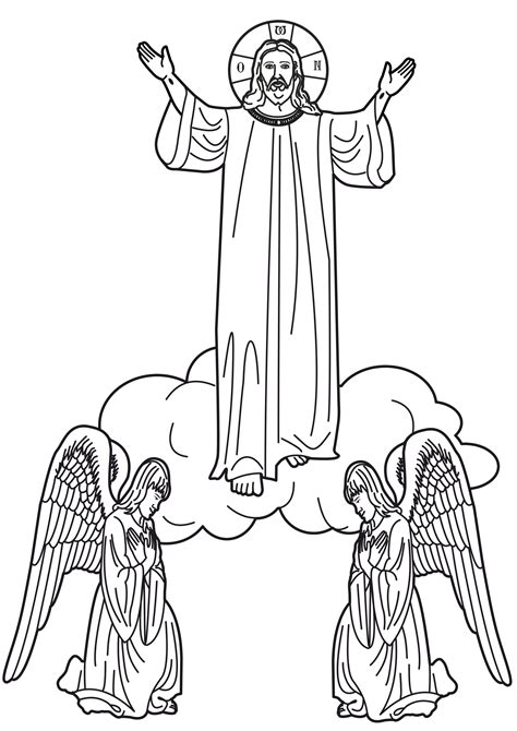 They can serve as a great take home activity. Christ's Ascension into Heaven coloring page.