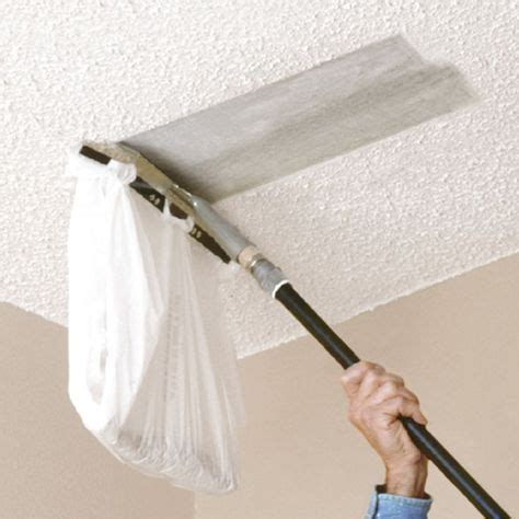 Ceiling texture that was applied before 1979 should not be removed without having it. You can attach a plastic bag to this Popcorn Ceiling ...