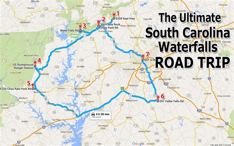 Your trip begins in the state of south carolina. The Ultimate South Carolina Waterfalls Road Trip