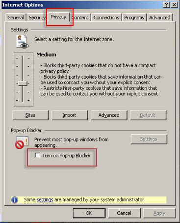 How to enable and/or disable in your web browser. How to disable Browser pop up blocker - help.recruitlive ...