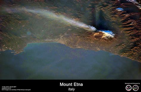 Bright orange lava could be seen in the city of catania and the resort town of taormina. Astronauts Capture Great Views of Mount Etna Eruption ...