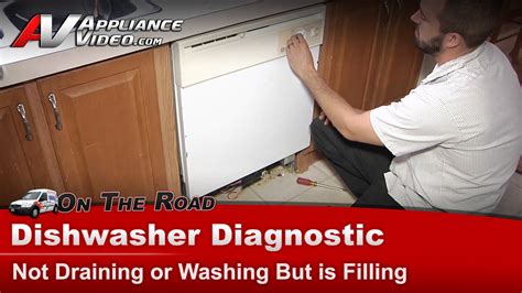 There are different reasons for water not the causes of a dishwasher not getting enough water could be connected to the door indicator acting up. GE GSD2000J01WW Dishwasher Diagnostic - Not draining or ...