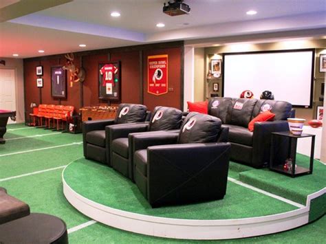 Sports themed man cave ideas. Sports Themed Man Cave Ideas - Introducing the NFL Themed ...