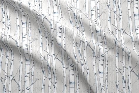 Etsy.com has been visited by 1m+ users in the past month Birch Trees Fabric by the Yard, Tree Quilting Fabric ...