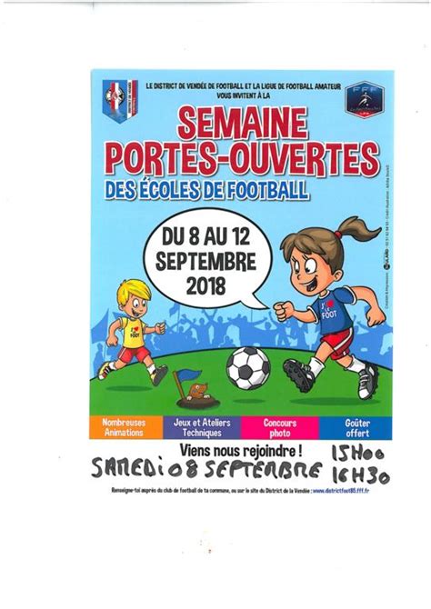 Une journée portes ouvertes pour présenter les 3 écoles du pôle léonard de vinci : portes ouvertes école de football - MSC FOOTBALL