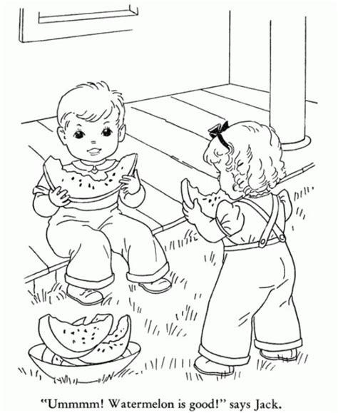 Click the tom and jerry eating watermelon coloring pages to view printable version or color it online (compatible with ipad and android tablets). Eating Watermelon Summer Coloring Pages (con imágenes ...