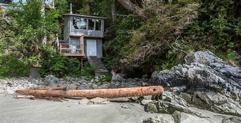 To hang wetsuits and store a kayak/board. Tofino's Beach Nest, Beachfront, Sleeps 2, Kitchen, Ocean ...