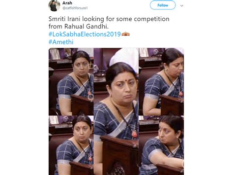 Smriti irani sent out a strong reply to the congress leaders saying that mrs sushma swaraj and her finally union minster smriti irani rushed to the defense of foreign minister sushma swaraj, who was. Smriti Irani: lok sabha chunav results 2019 smriti irani ...