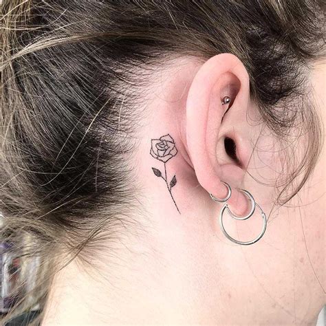 Maybe you would like to learn more about one of these? Rose behind the right ear by Femme Fatale Tattoo ...