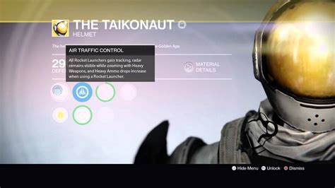 The perks should speak for themselves Destiny The Taikonaut Exotic Titan Helmet Review - YouTube