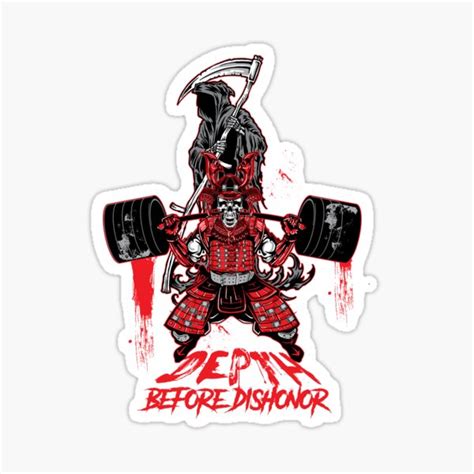 American bully samurai paco tee's. Death Before Dishonor Stickers | Redbubble