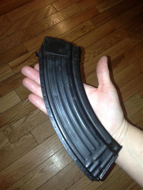 It's all plastic design will not rust and is lighter in weight than the 50 caliber us military surplus ammo can. AK-47 30 round magazine - Russian surplus - for sale