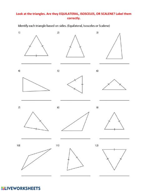 We have a triangle fact sheet, identifying triangles, area and perimeters, the triangle inequality theorem, triangle inequalities of angles and these triangle worksheets are a great resource for children in 5th, 6th grade, 7th grade, and 8th grade. 63 Stunning Isosceles And Equilateral Triangles Worksheet ...