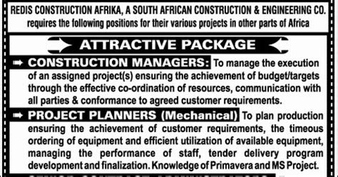 We recommend to visit our website regularly, beause new jobs. Redis Construction South Africa vacancies - Gulf Jobs for ...