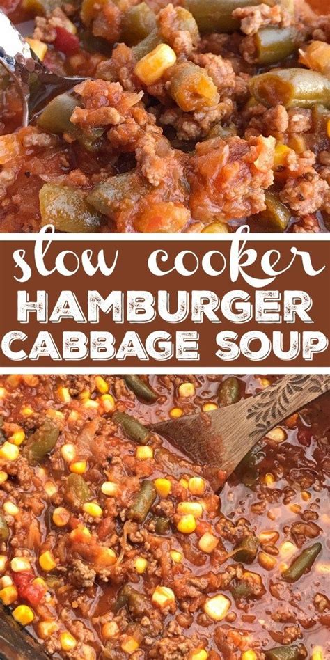 Slow cooker hamburger cabbage soup sweet c's designs. Hamburger Cabbage Soup | Cabbage Soup Recipe | Soup | Slow ...