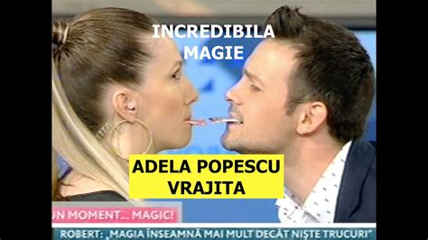 Adela popescu a revenit pentru o saptamana in platoul vorbeste lumea, in postura de coprezentatoare a emisiunii, alaturi de cove. Adela Popescu "Vrajita" de Magicianul Robert Tudor la ...