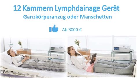 Das heimgerät ist leicht in der handhabung. Lymphdrainage Zuhause