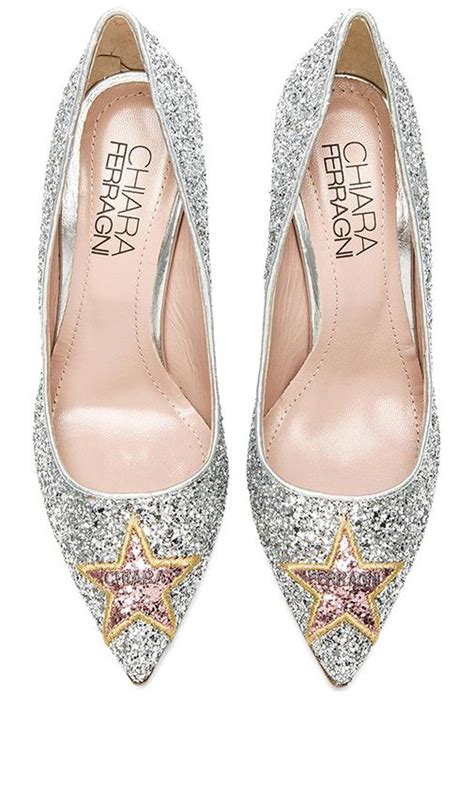 Chiara ferragni schuhe im second hand & sale. Chiara Ferragni SAPATO DE SALTO PUMPS STAR em Prata ...