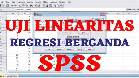 Y = variabel dependen (nilai yang diprediksikan) x 4 gambar 2. Cara Mudah Uji Linearitas dalam Analisis Regresi Linear ...