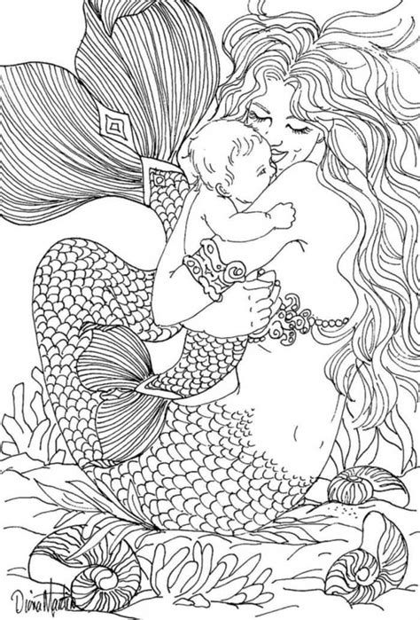 You could also shrink her so she fits onto a beach coloring page. Cool Mermaid Coloring Pages to Spend Your Free Time at ...