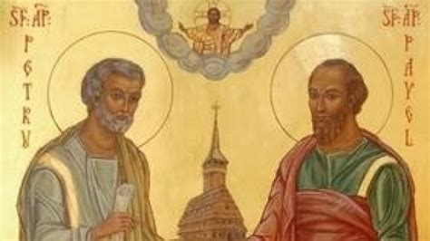 Biserica ortodoxă îi sărbătorește în fiecare an, în data de 29 iunie, pe sfinții apostoli petru și pavel, iar cei care poartă numele de petru, pavel, paul, paula, petre, petrică, petrișor, petronela, petruța, paulina sau alte derivate își serbează miercuri ziua numelui. Creştinii sărbătoresc astăzi pe corifeii bisericii: Sf ...