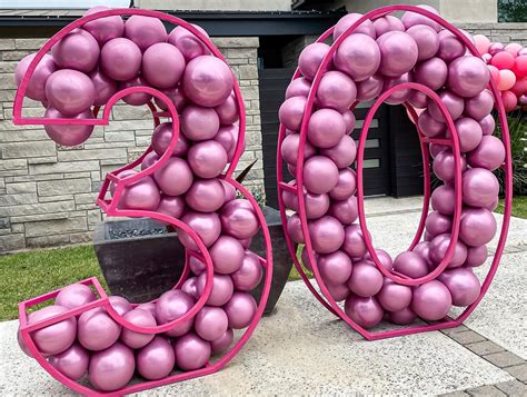 DIY Geometric Balloon Numbers and Letters [with pictures]