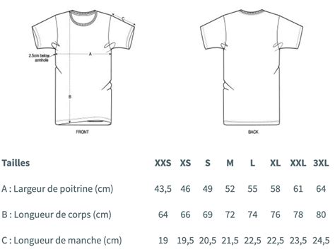 Mancini xl tour de poitrine mesures. Comment bien choisir la taille de son T-shirt