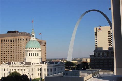 Only a short distance away are major attractions such as the busch stadium, the edward jones dome, the st. Lovely view from our room, Hilton St. Louis at the Ball ...