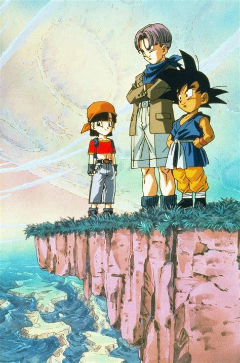 After goku is made a kid again by the black star dragon balls, he goes on a journey to get back to his old self. Pan,Trunks e Goku (With images) | Dragon ball art, Dragon ball gt, Dragon ball z