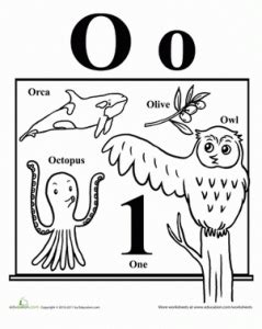 Tricks to remember opposite of alphabet ; Things That Start With O Preschool | amulette