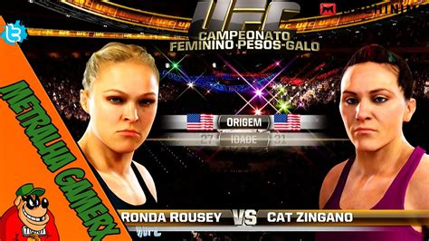 On may 28, zingano having suffered a knee injury, it was announced miesha tate would coach the ultimate fighter 18 against rousey. UFC Xbox One - Ronda Rousey vs Cat Zingano. - YouTube