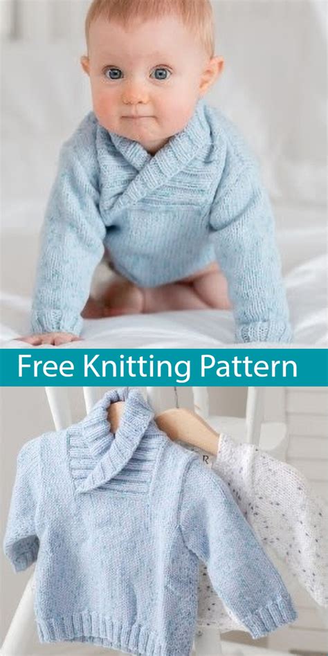13 free shawl knitting patterns you'll love to stitch. Shawl Collar Baby Sweater Knitting Patterns - In the Loop ...