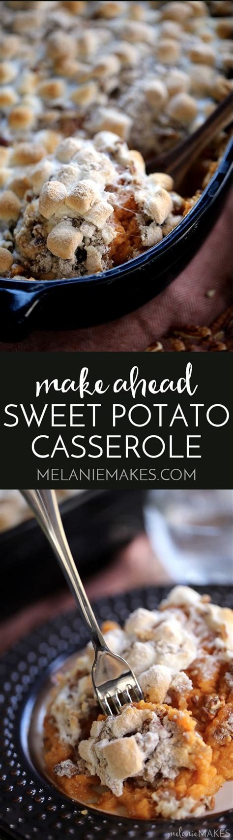 So don't hold back—pile 'em high with buttery mashed potatoes, roasted chestnuts, and maybe some vegetables (mostly of the green bean casserole. This Make Ahead Sweet Potato Casserole is a holiday side dish must! Thanksgiving… | Sweet potato ...