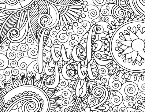 Search through more than 50000 coloring pages. Adult Coloring Book Page: FUCK YOU