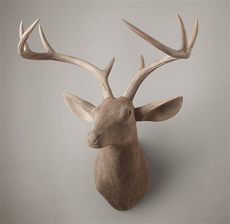 We did not find results for: wood deer bust - restoration hardware | Deer head wall decor, Deer head wall, Hand carved wood