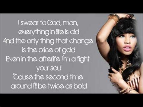 Just cause he has really nice eyes. Nicki Minaj - I'm The Best Lyrics Video - Nicki Minaj ...