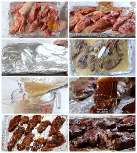 The bottom left picture is more. Country Style Pork Ribs in the Oven (video) - Savor the Best