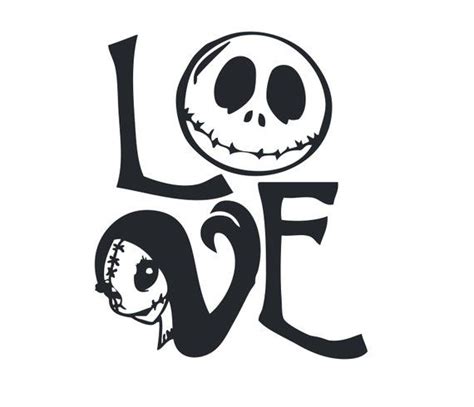 Download Nightmare before Christmas svg, jack and sally love,Jack ...