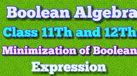 It can be used for both converting truth table to boolean expression and finding boolean expression for logic gates. How to minimise|Reduce|Simplify|Boolean Expression|Class ...