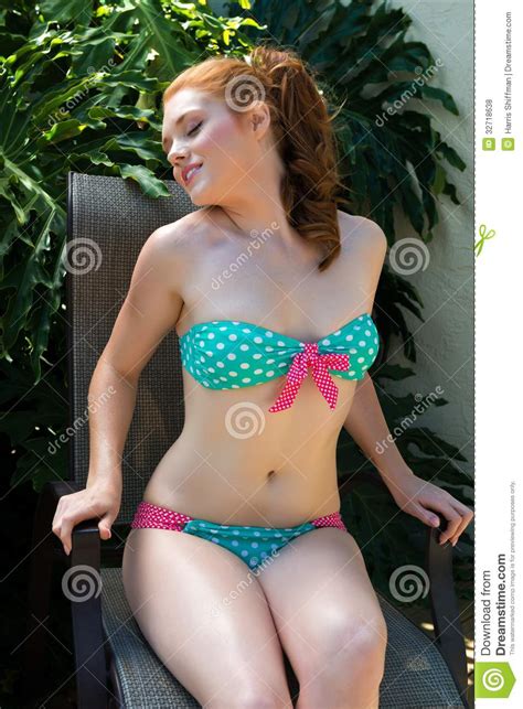 Naughty teen performs an amazing deepthroat. Redhead stock photo. Image of beauty, polka, pale ...