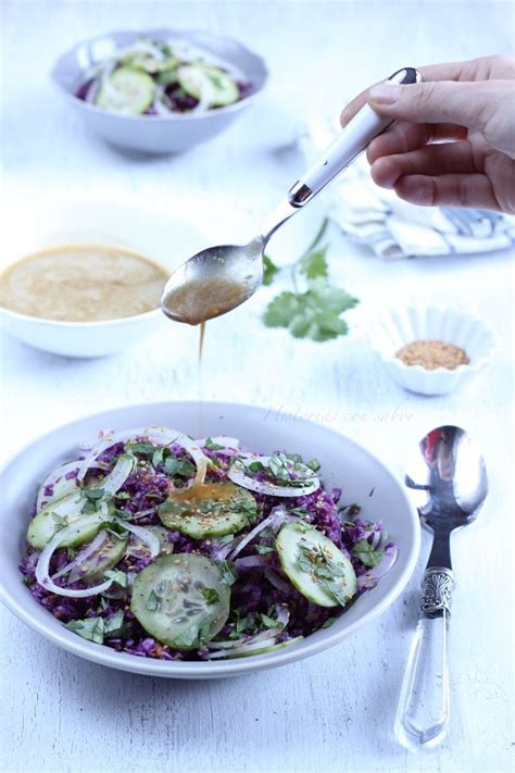 El lunes a las 20.30 horas vimos en canal cocina como juan pozuelo preparaba una col lombarda estofada con piñones, se. Ensalada de col lombarda, calabaza y pepino con aliño thai ...