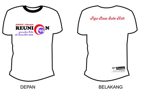 Kursus online berikutnya untuk yang tertarik belajar desain baju dengan serius nih, genk, tapi tidak punya waktu untuk datang ke sekolah. Forum Komunikasi Alumni SMAN 1 Cibadak '93: CONTOH KAOS ...