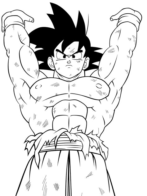 Dibujos de chicas a lapiz faciles de hacer paso a paso; Dibujos para colorear de Goku