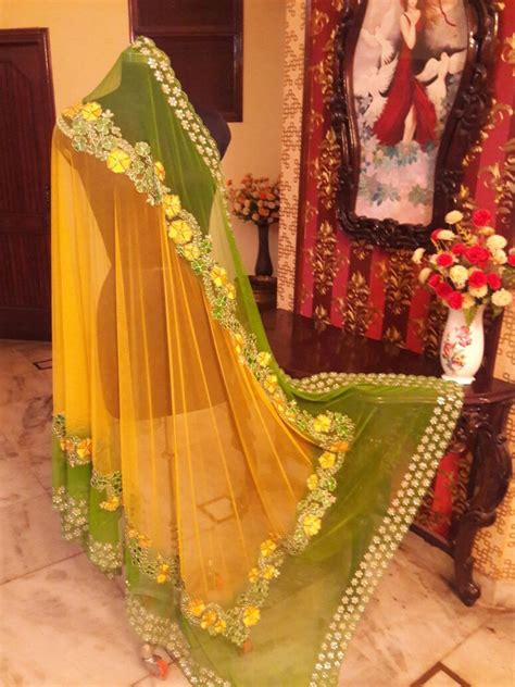 Get inspired by these beautiful green color schemes and make something cool! Yellow Lehenga with Lemon Green dupatta in 2020 | Yellow ...