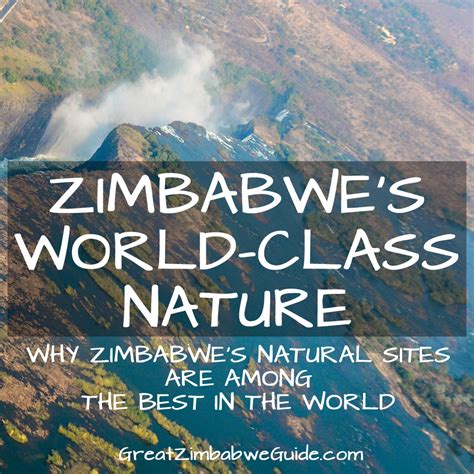 Zimbabwe parks and wildlife management, under the parks and wildlife board, are in charge of maintaining ten national parks, nine recreational parks, four botanical gardens. Great Zimbabwe Guide: Zimbabwe's world-class wildlife list
